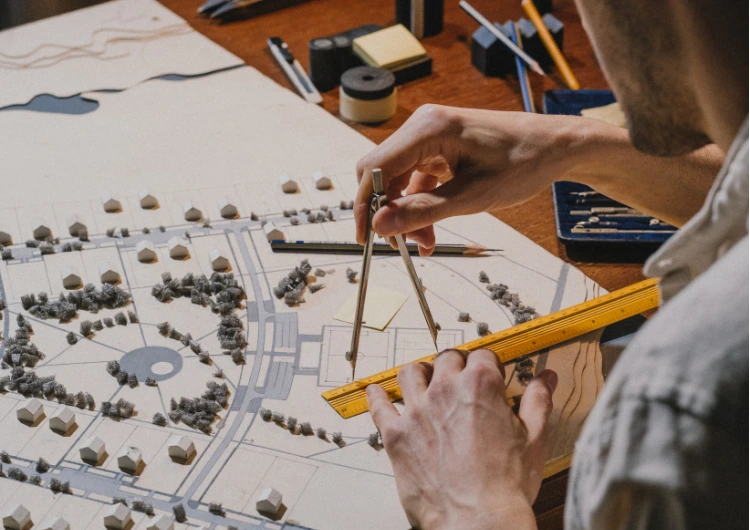 sketching blueprints